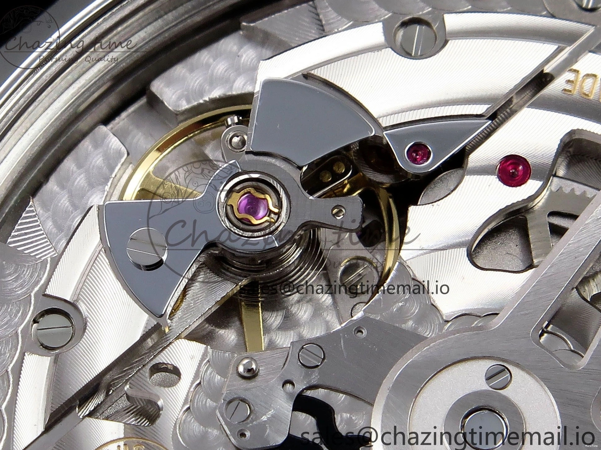 MIROTIME 0308 OnTrend Portugieser Automatic 42mm SS APSF 1:1 Best Edition White RG Dial on Black Leather Strap A 7010